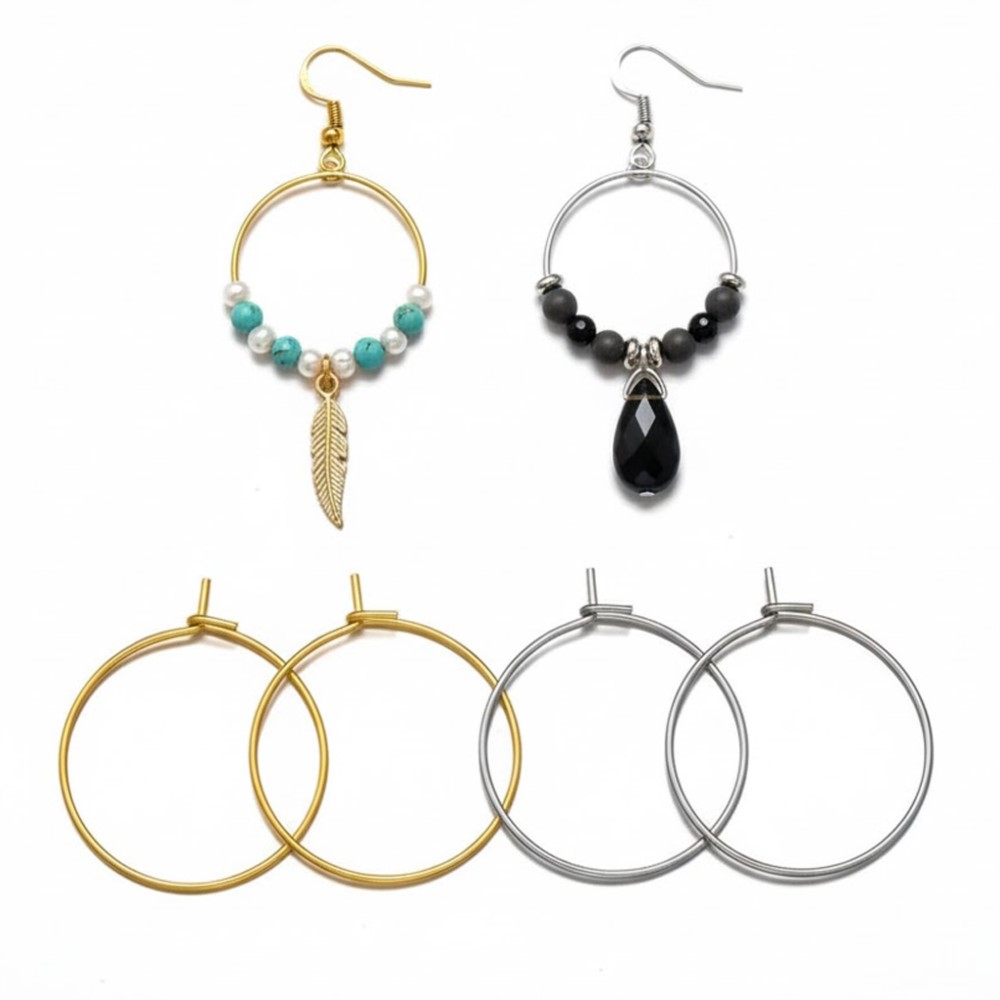 Jewelry Making Silver - 50個入り 316ステンレス鋼 15 20 30 40mm