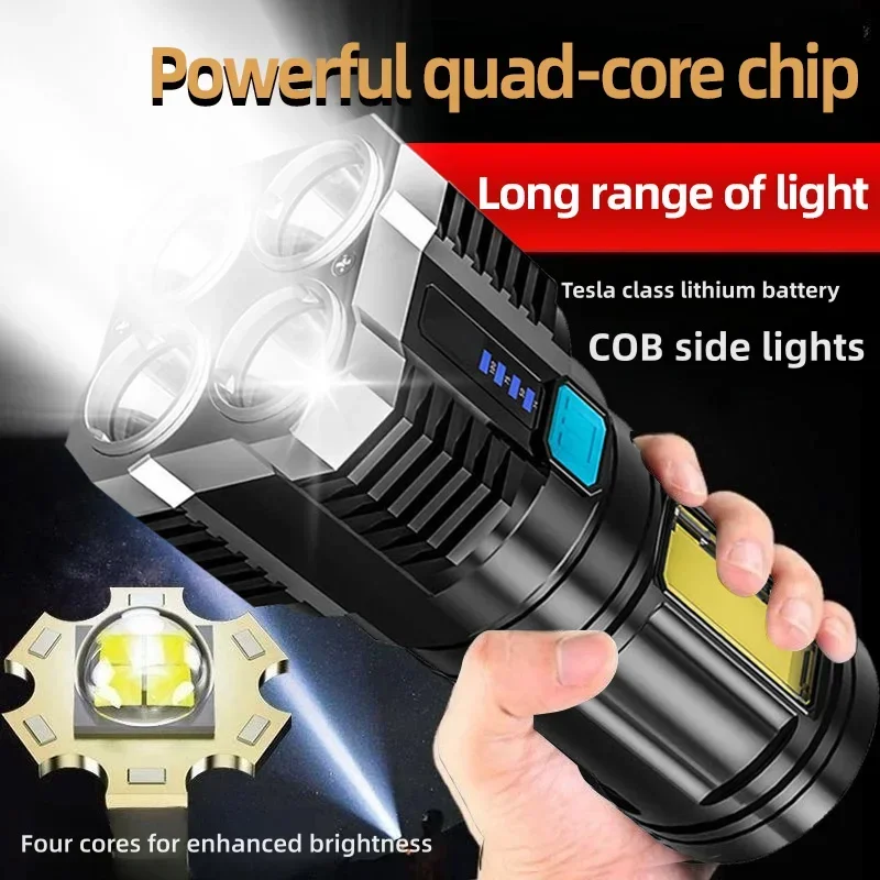 Jewelry Making Torch - ハイパワー LED 懐中電灯キャンプトーチ 4 ランプビーズと COB