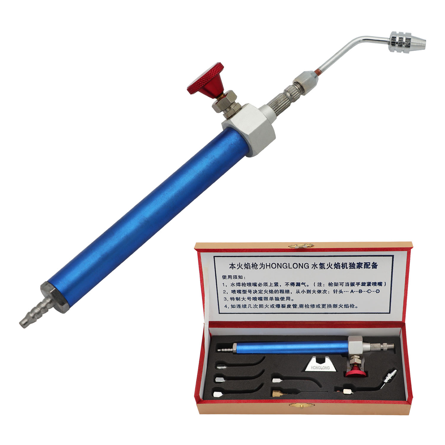 Jewelry Making Torch - ユニバーサルフォキシートーチガストーチ、フレーム発電機、4つの銅ノズル、Hoho研磨および溶接機用のフラッシュバックrestor