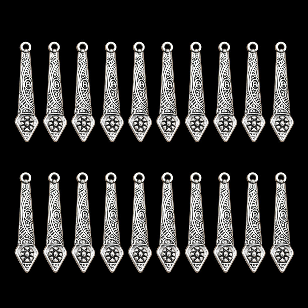 Jewelry Making Torch - 20 個合金トーチチャームペンダント DIY ジュエリー作成用品ネックレスブレスレットキーリング電話装飾合金ペンダントチャーム