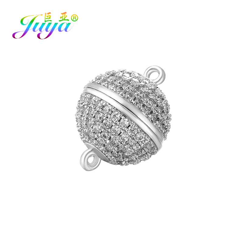 Jewelry Making Ideas - Juya-女性のための手作りのビーズジュエリーの発見、磁気クラスプとフック、クリスタルパール、ブレスレットとネックレス作り、強力、4サイズ