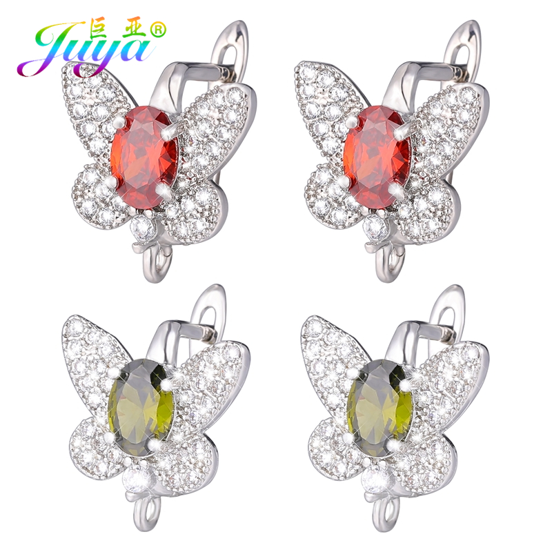 Jewelry Making Silver - Juya-金メッキと銀メッキのバタフライイヤリング,日曜大工用品,ワイヤーフック,針仕事用アクセサリー