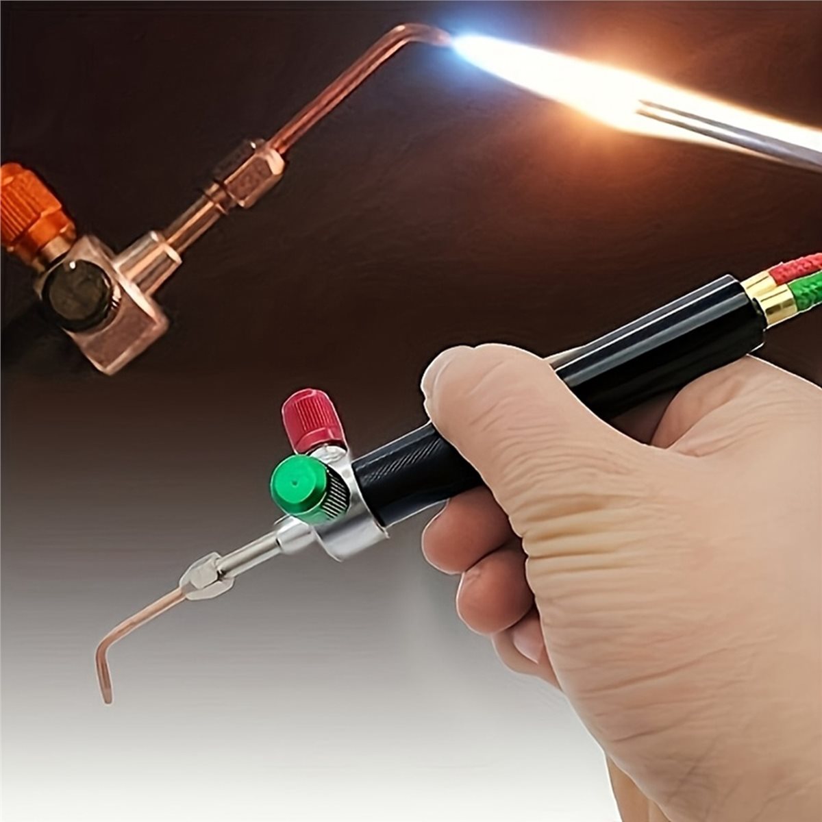 Jewelry Making Torch - A443P ~ジュエリー製作用酸素溶接トーチキット、精密はんだ付け用交換ノズル付き金属工具