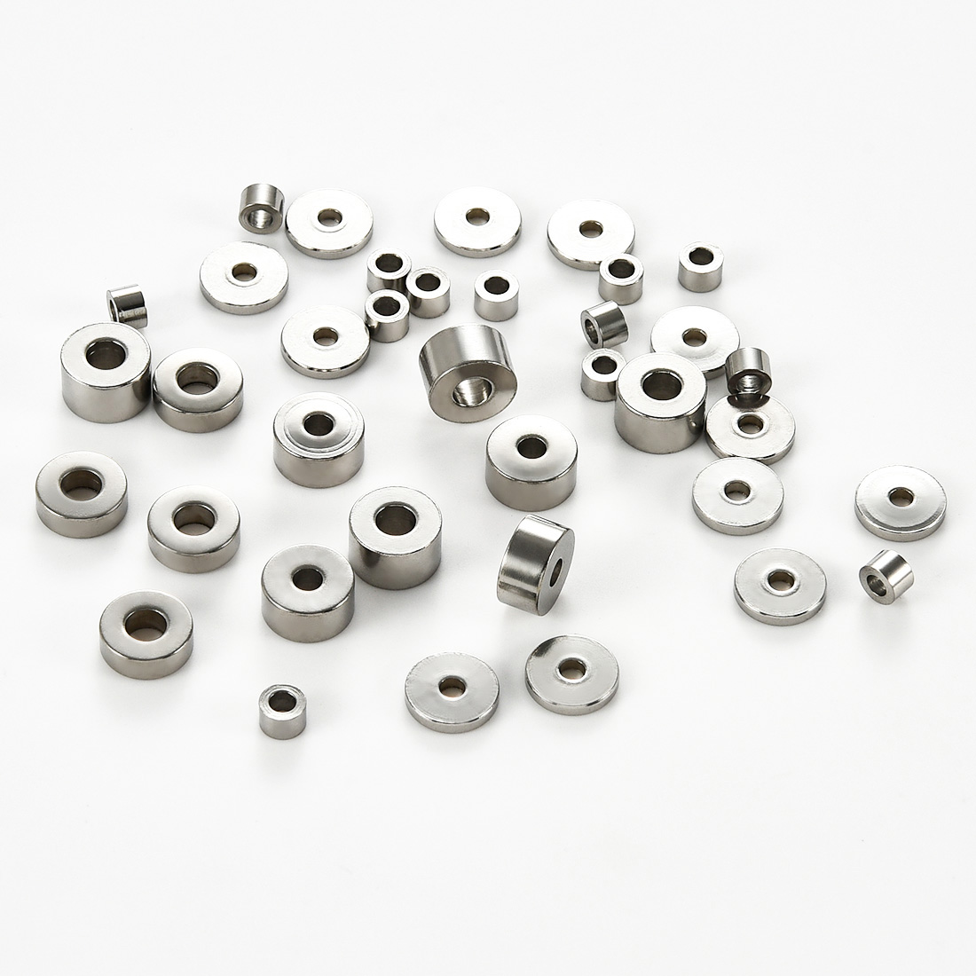 Jewelry Making Silver - 50 個ステンレス鋼シリンダースペーサービーズ 3/4/6 ミリメートルシルバーディスクビーズジュエリー検索アクセサリー DIY ブレスレットネックレス作成