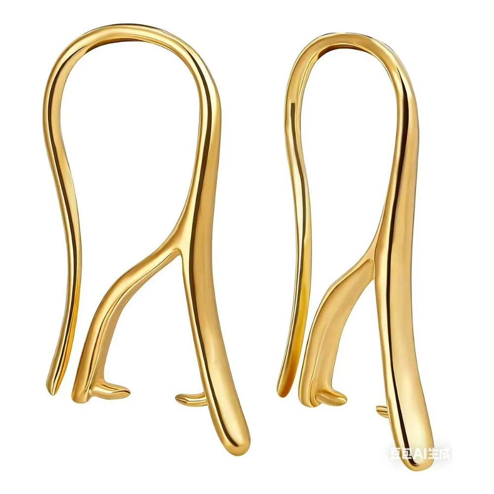10/30個入り ホワイト ピンチベイル付き 金メッキ真鍮製 - Jewelry Making Hardware のレビューと価格