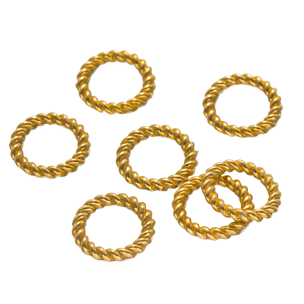 20 個ステンレス鋼ラウンドツイストスタイルクローズドリング - Jewelry Making Closed Jump Rings のレビューと価格