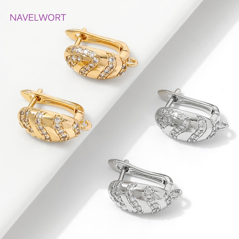 18K ゴールドメッキ真鍮イヤーワイヤーファスナー、象嵌ジル - Jewelry Making Earring Supplies のレビューと価格