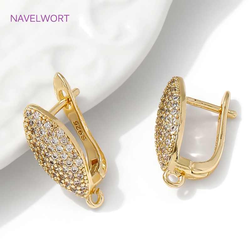 18K ゴールドメッキ真鍮イヤーワイヤーファスナー、象嵌ジル - Jewelry Making Earring Supplies のレビューと価格