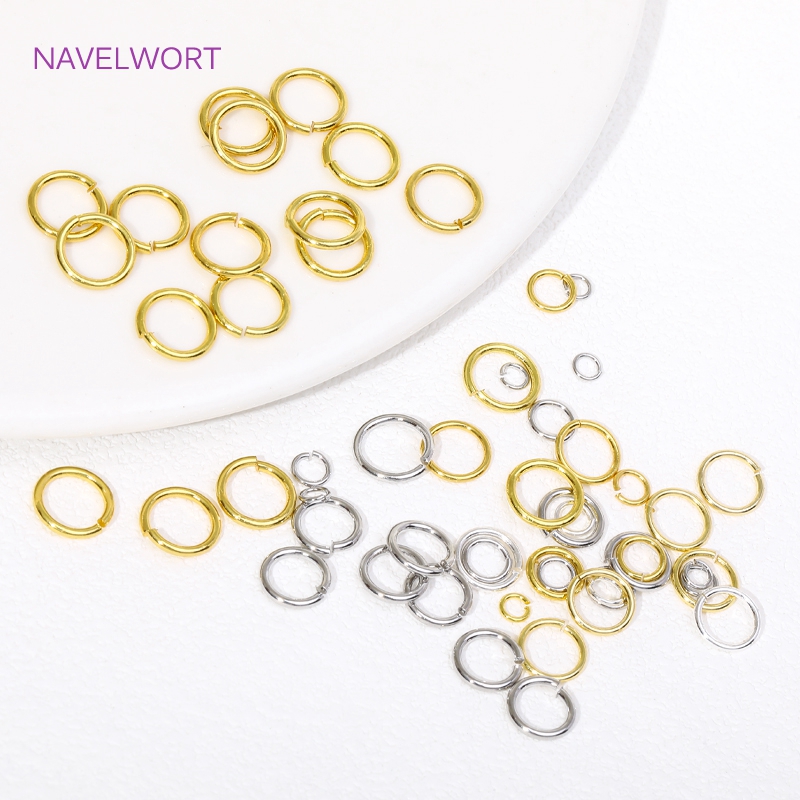 14 18K/18 18K ゴールドメッキスプリットリングオ - Jewelry Making Closed Jump Rings のレビューと価格