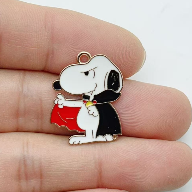 10 個かわいいハロウィン漫画子犬合金エナメルチャームカボチ - Jewelry Making Party のレビューと価格