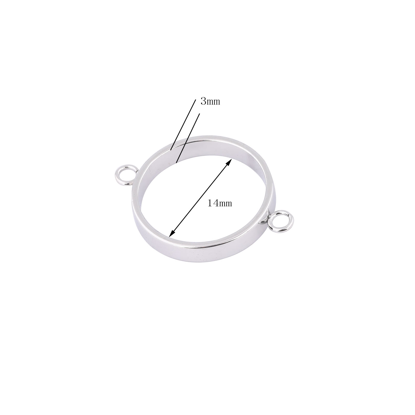 ステンレス鋼オープンベゼルブレスレットコネクタ、DIY中空ペ - Pendant Blank Bezel のレビューと価格