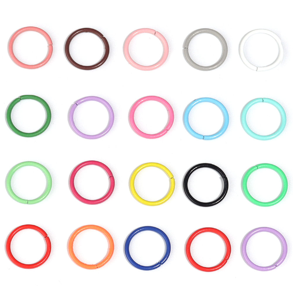 50個入り 8/10mm 鉄製スプリットリング オープンシン - Jewelry Making Closed Jump Rings のレビューと価格
