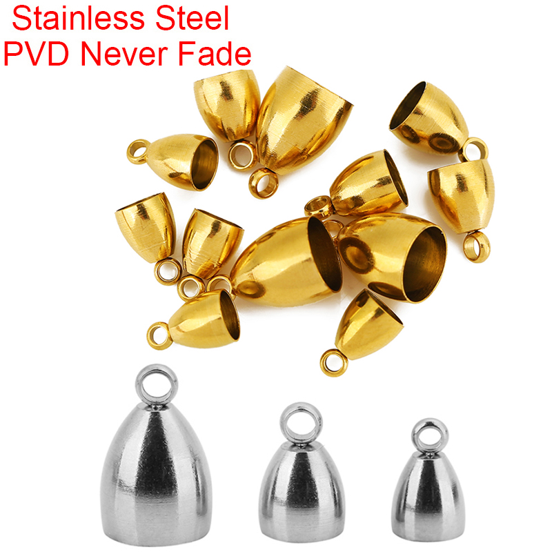 10個入りPVD加工ステンレス製留め金具、革紐用フック（5、 - Jewelry Making Hardware のレビューと価格