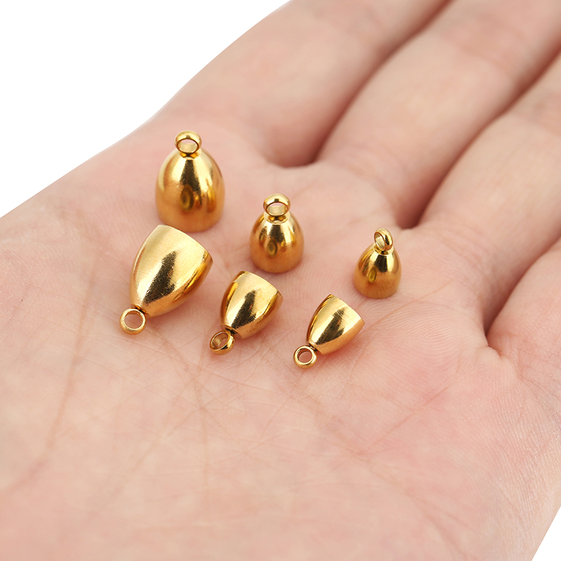 10個入りPVD加工ステンレス製留め金具、革紐用フック（5、 - Jewelry Making Hardware のレビューと価格