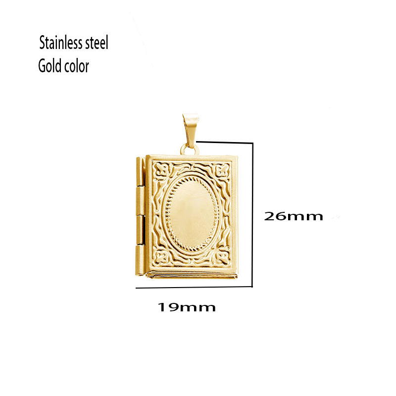 10pc DIY 彫刻小さなブックロケットステンレス鋼ペンダ - Jewelry Making Guide Book のレビューと価格