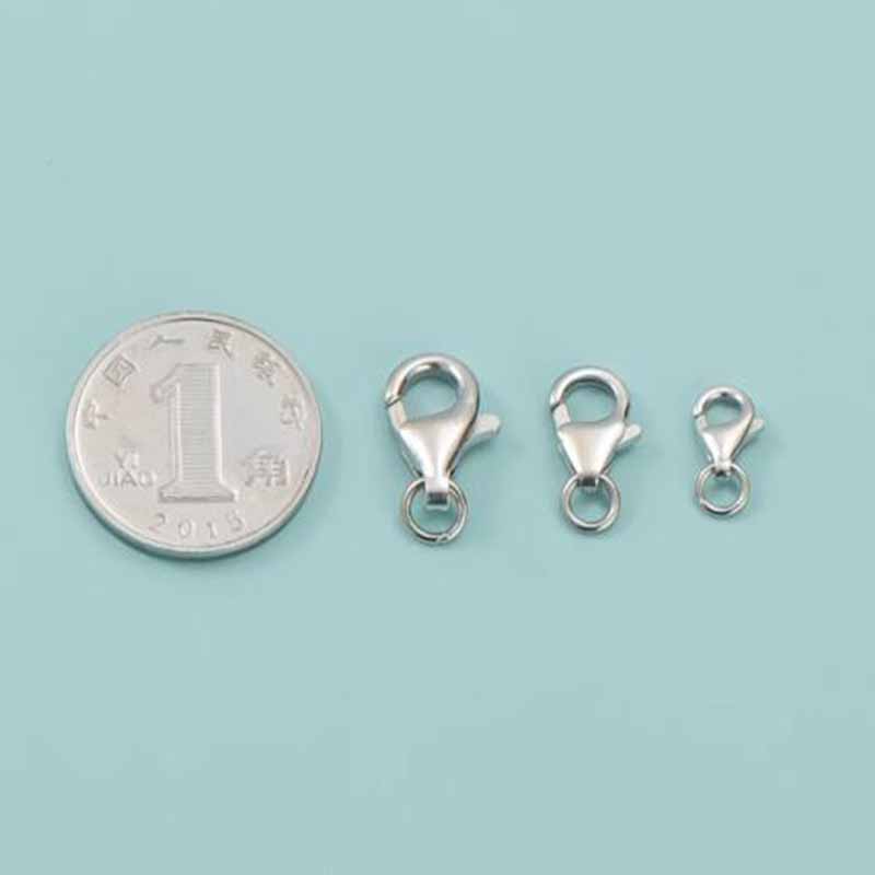 2個入り 本物の純銀925製 ロブスタークラスプ ゴールドバ - Jewelry Making Silver のレビューと価格