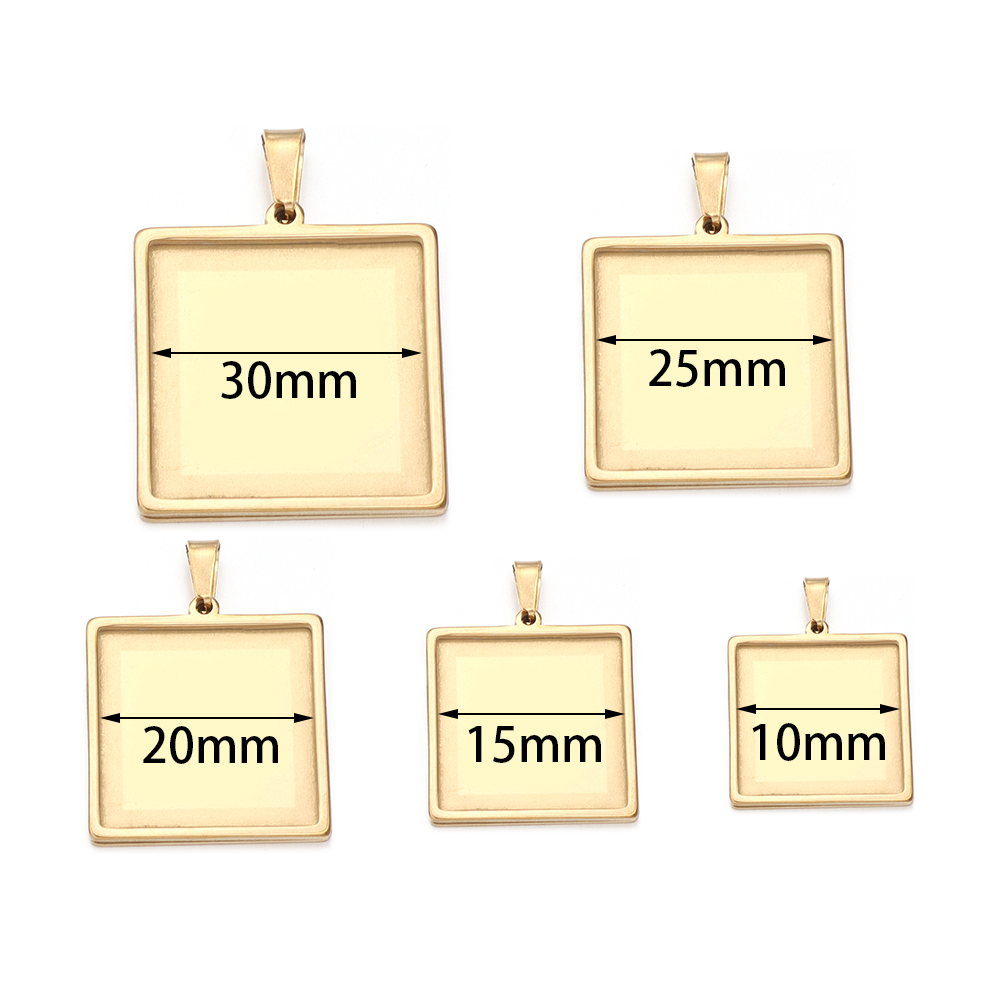 2個入り ステンレス製 10 15 20 25 30mm ス - Pendant Blank Bezel のレビューと価格