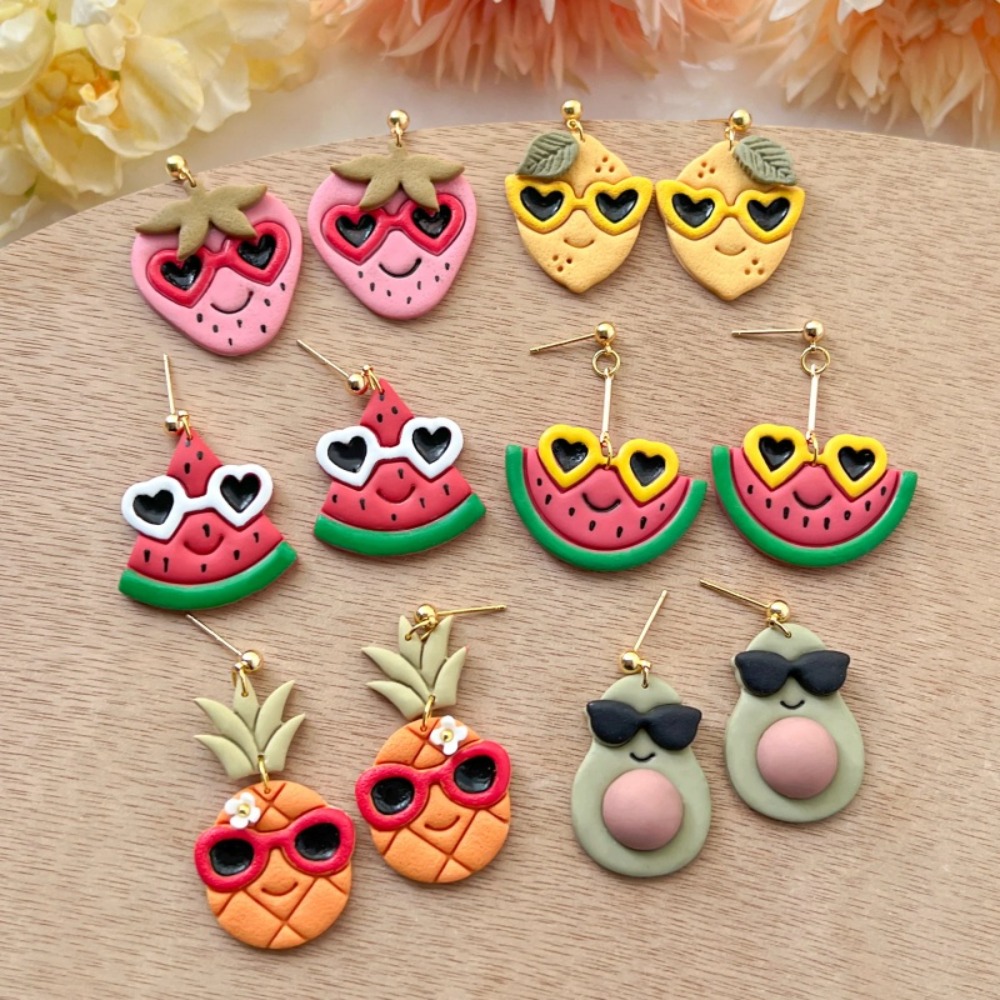 9 個夏かわいいトロピカルフルーツサングラスポリマークレイカ - Jewelry Making Hand Tools のレビューと価格