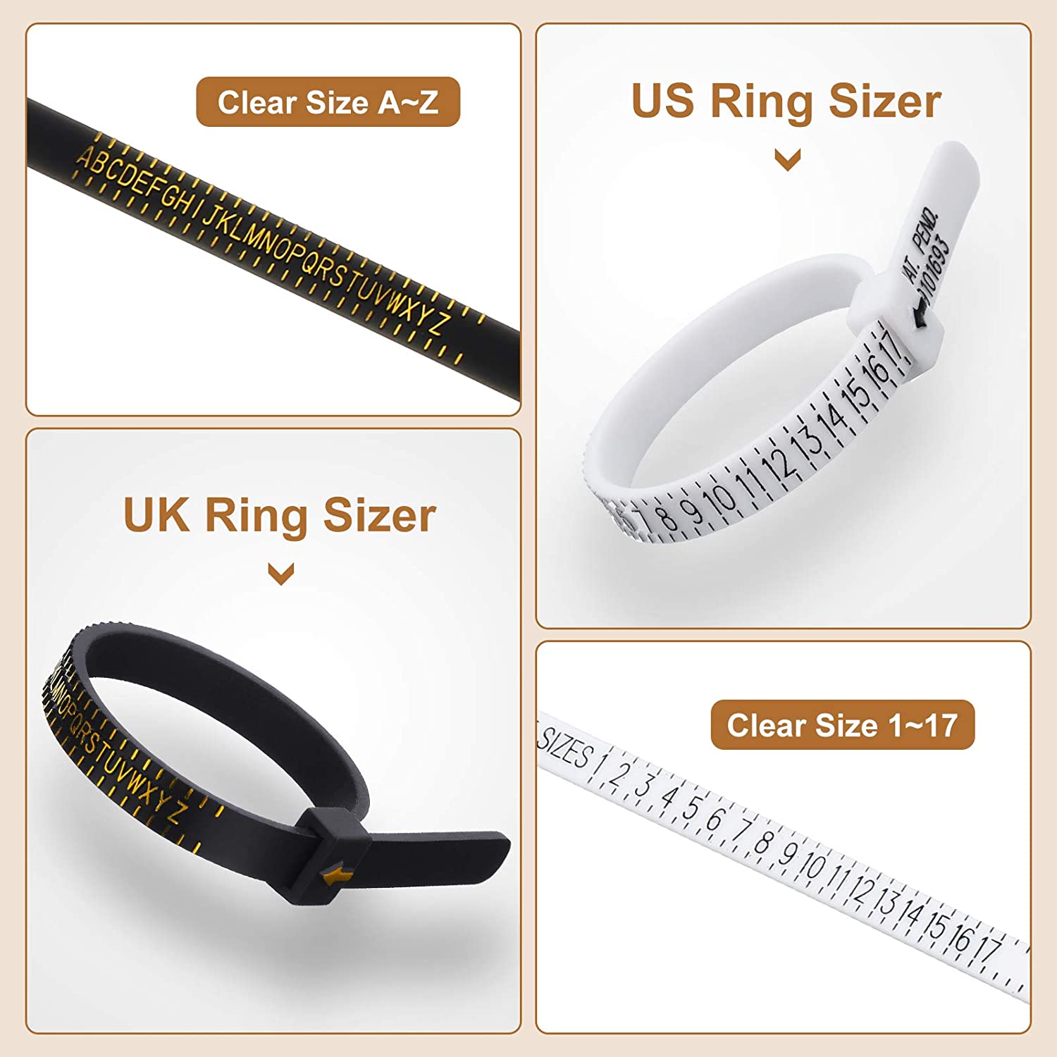ジュエリー修理測定ツールキット、リングフィンガーセット、ハー - Jewelry Making Uk のレビューと価格