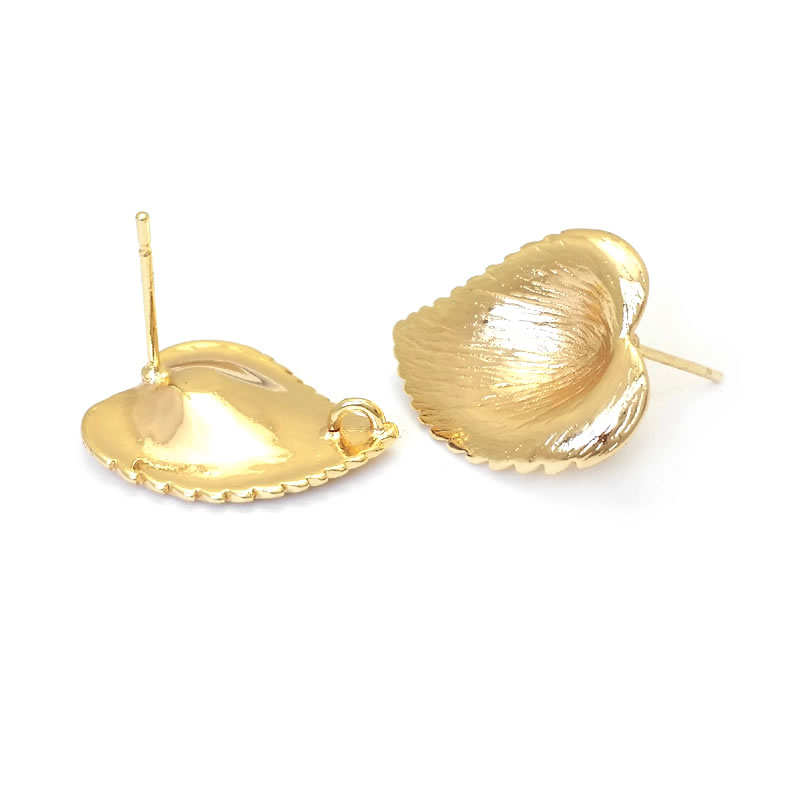 真ちゅう製の蓮の葉,18Kゴールドカラー,木の葉の枝,イヤリ - Jewelry Making Earring Supplies のレビューと価格
