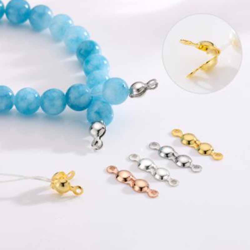 4個入り 本物の純銀925製 クロージャーエンドビーズ クラ - Jewelry Making Ideas のレビューと価格