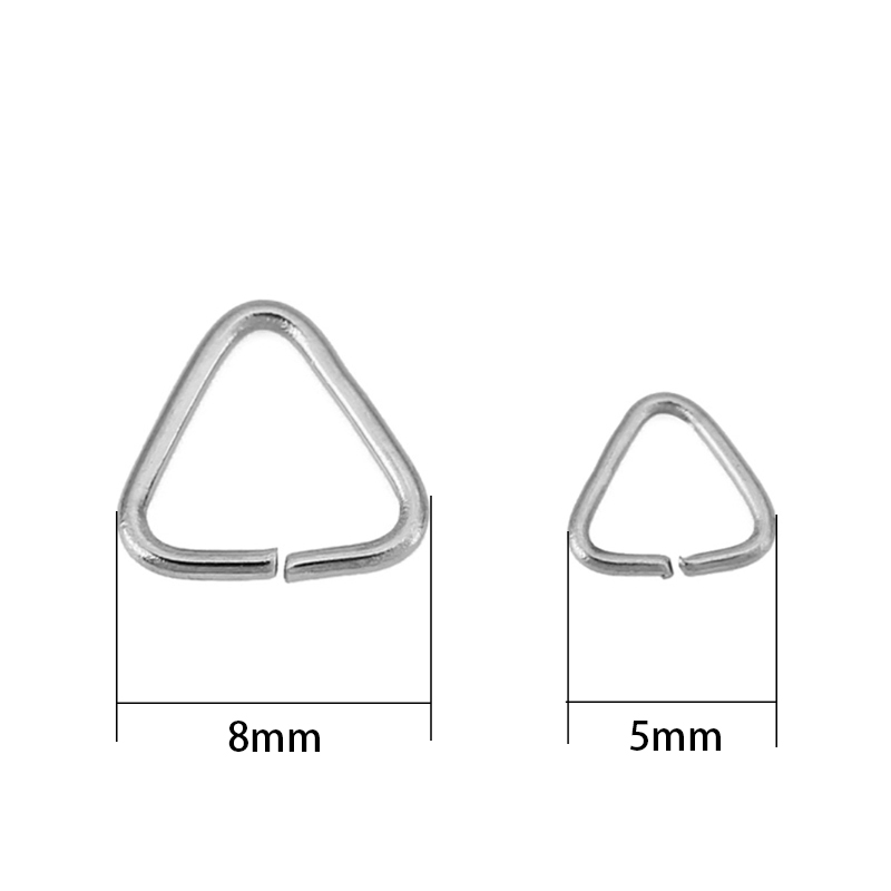 50個入り 5mm 8mm ステンレス製三角ジャンプリング  - Jewelry Making Closed Jump Rings のレビューと価格