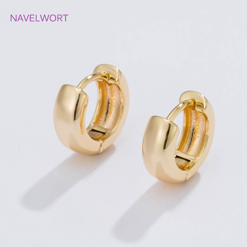 6 サイズのゴールドメッキサークルフープイヤリング女性ギフト - Jewelry Making Ideas のレビューと価格