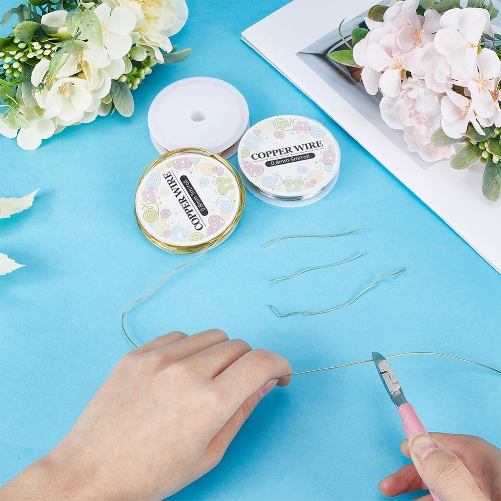 純銅ジュエリーワイヤー,クラフトキット,金と銀のワイヤー,裸 - Jewelry Making Degree のレビューと価格