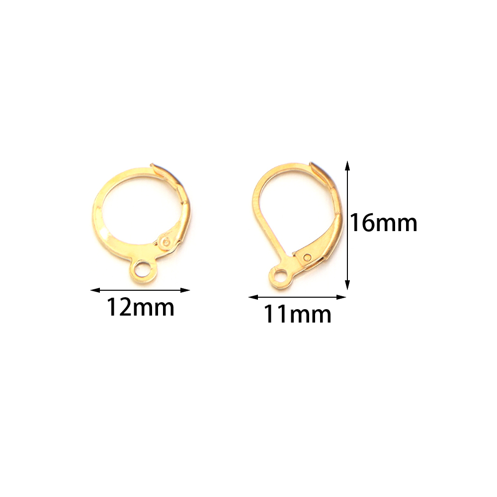 20 ピース/ロットステンレス鋼耳フックラウンドイヤリングフ - Jewelry Making Ideas のレビューと価格