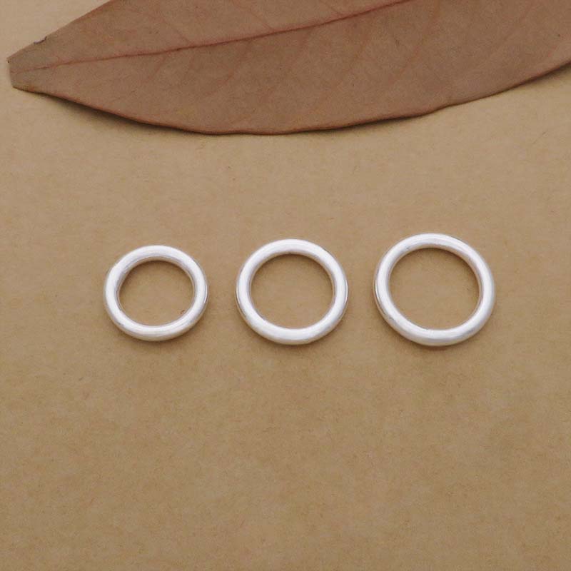 10個入り 本物の純銀925製 クローズドジャンプリング ス - Jewelry Making Closed Jump Rings のレビューと価格