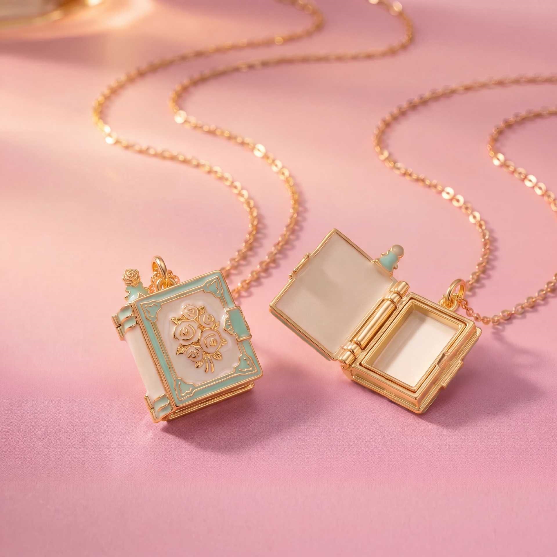 新しいファッションブックオープニングペンダントネックレスファ - Jewelry Making Journal のレビューと価格