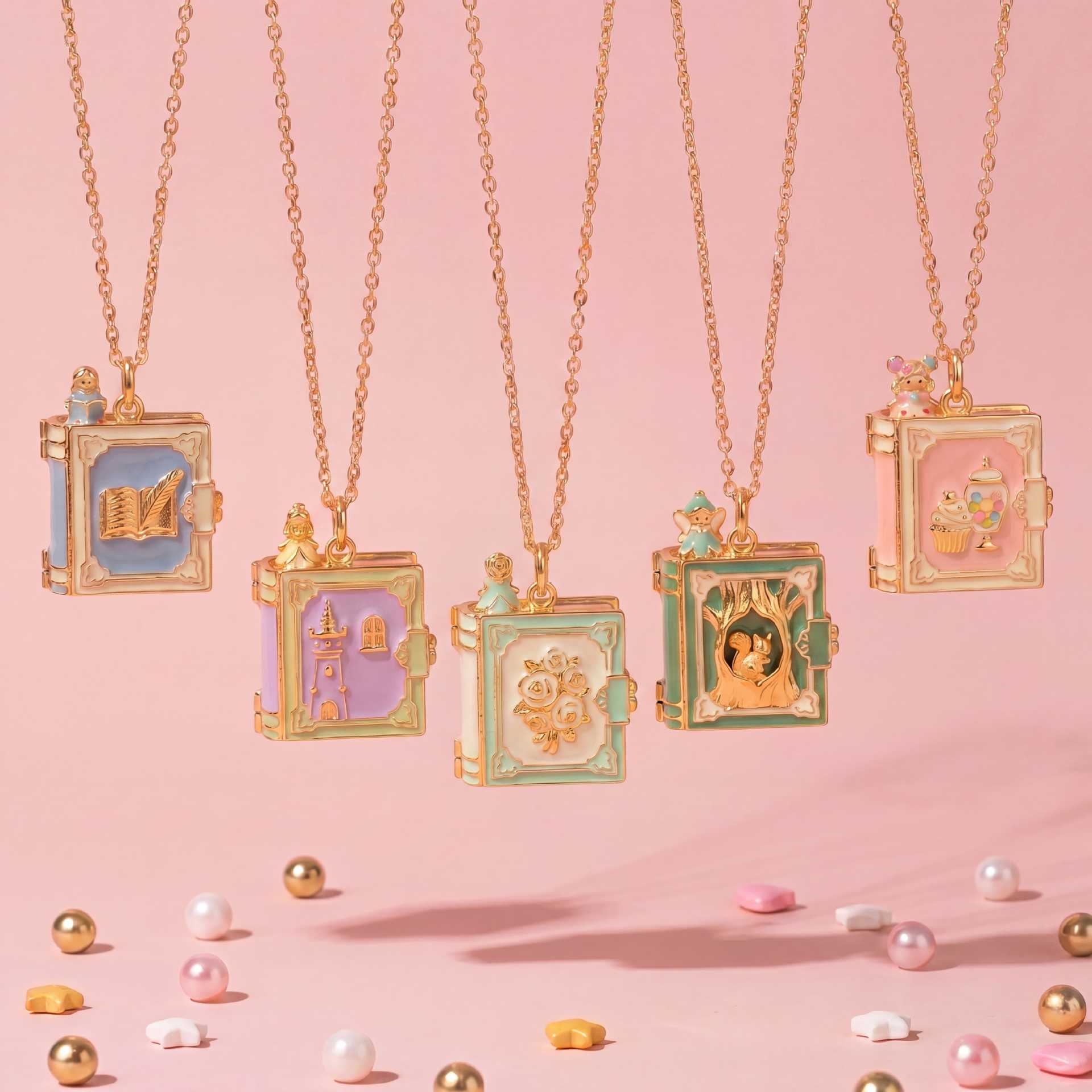 新しいファッションブックオープニングペンダントネックレスファ - Jewelry Making Journal のレビューと価格