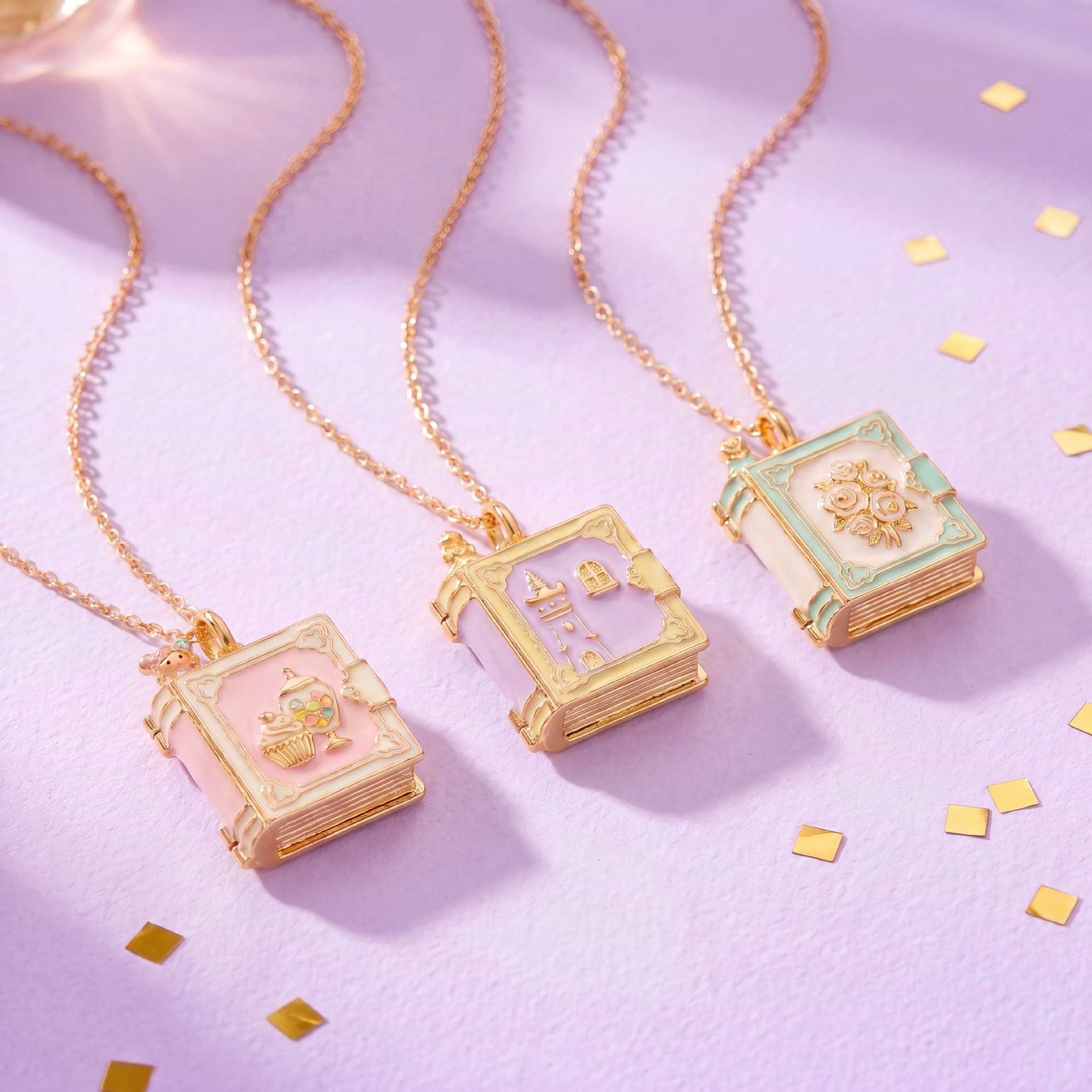 新しいファッションブックオープニングペンダントネックレスファ - Jewelry Making Journal のレビューと価格