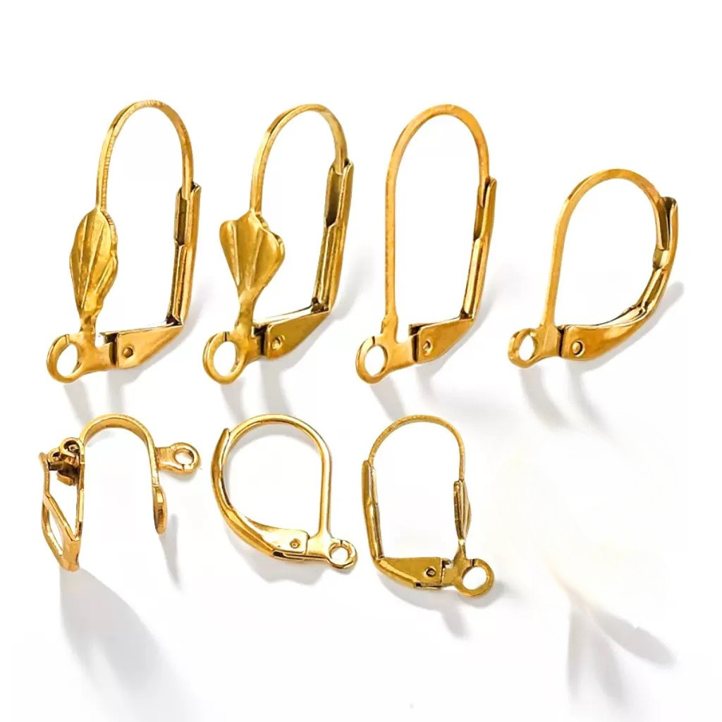 高品質低アレルギー性925シルバーメッキゴールドイヤーフック - Jewelry Making Silver のレビューと価格