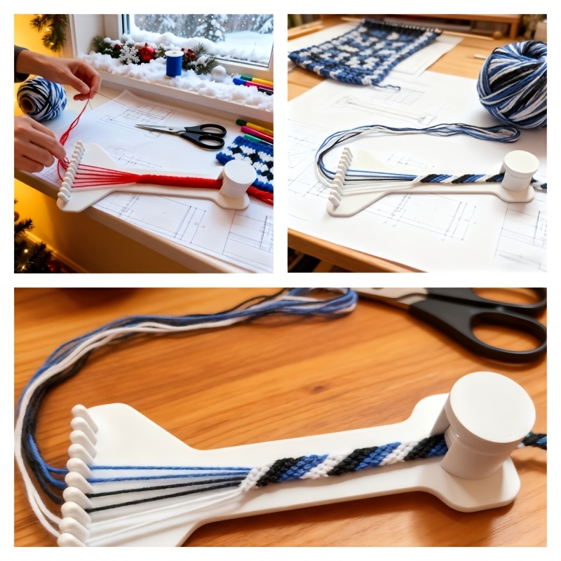 簡単操作DIYロープ編みスタンド、安定した揺れ防止織りツール - Jewelry Making Hand Tools のレビューと価格