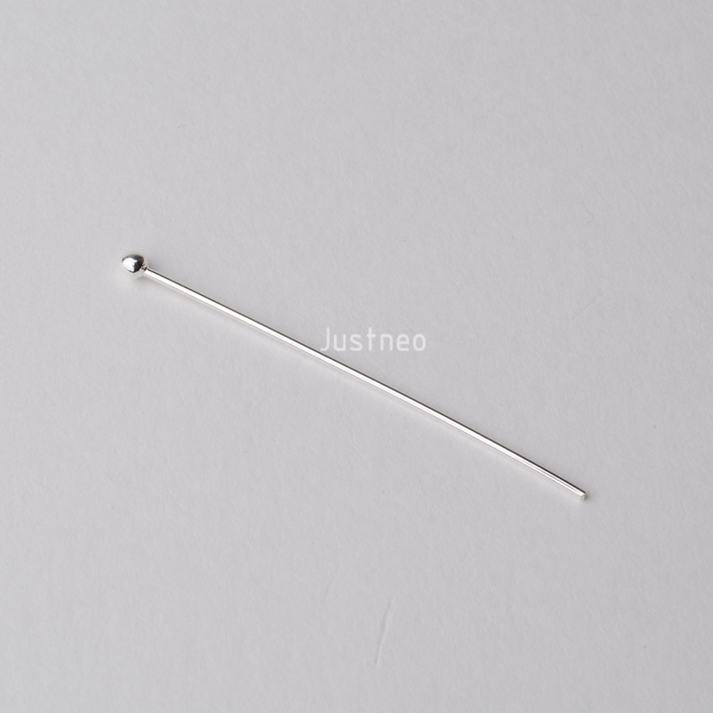 925スターリングシルバーボールヘッドピン、ジュエリー製作用 - Jewelry Making Silver のレビューと価格