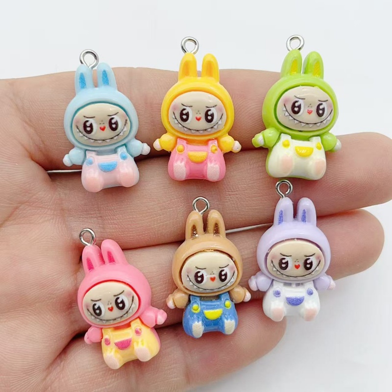 10 個かわいいウサギイチゴハウス樹脂チャーム素敵な漫画の動 - Jewelry Making Party のレビューと価格