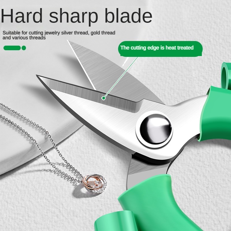 金と銀のジュエリーはさみ、短い口の緑色のハンドル、銅線の破損 - Jewelry Making Anvil のレビューと価格