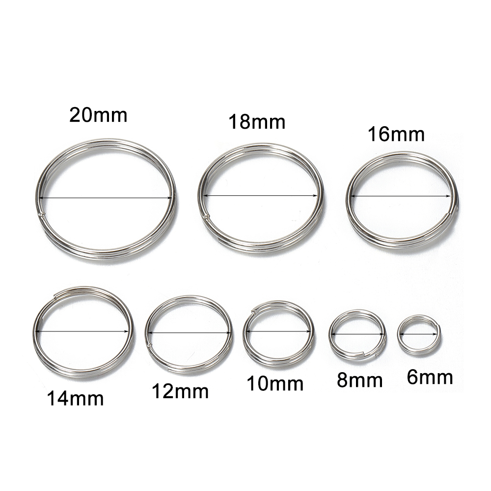 50 個 6/8/10/12/14/16/18/20 ミリメ - Jewelry Making Closed Jump Rings のレビューと価格