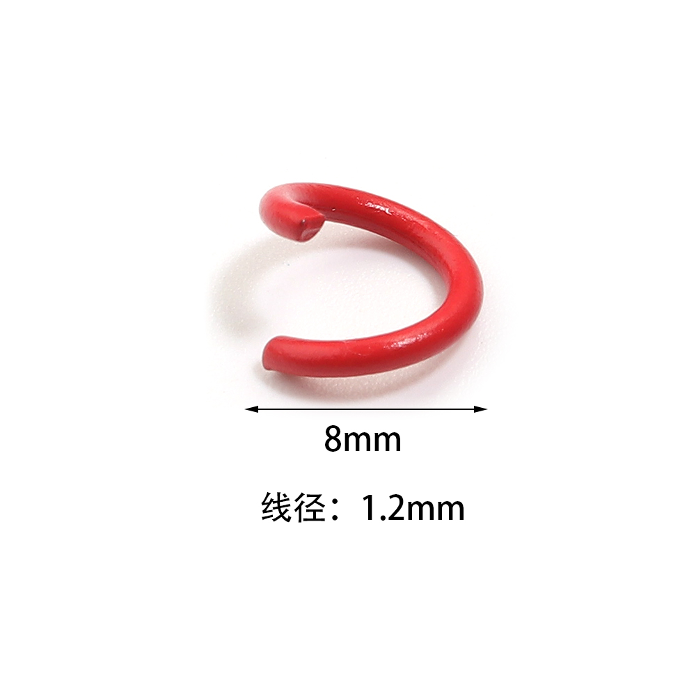 200個入り 8mm メタル製 カラフルな分割シングルリング - Jewelry Making Closed Jump Rings のレビューと価格