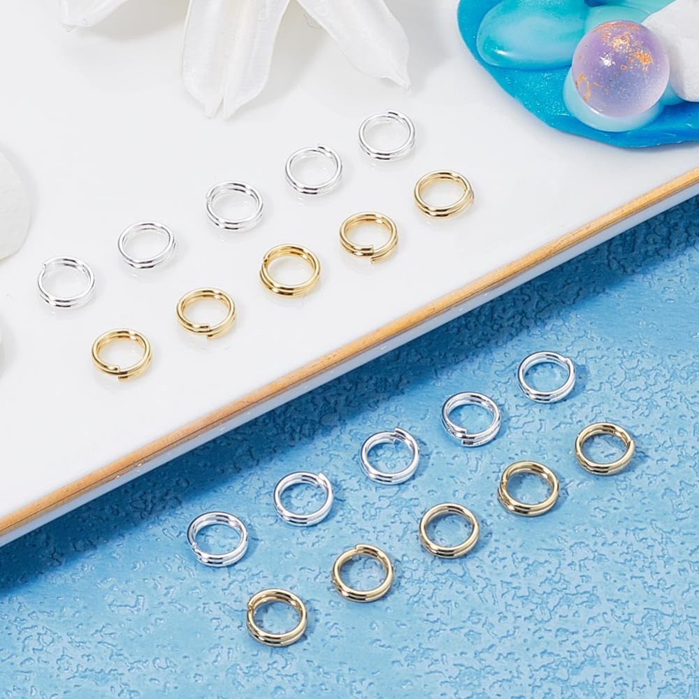 1 ボックス 80 個分割ジャンプリング 24K ゴールドと - Jewelry Making Silver のレビューと価格