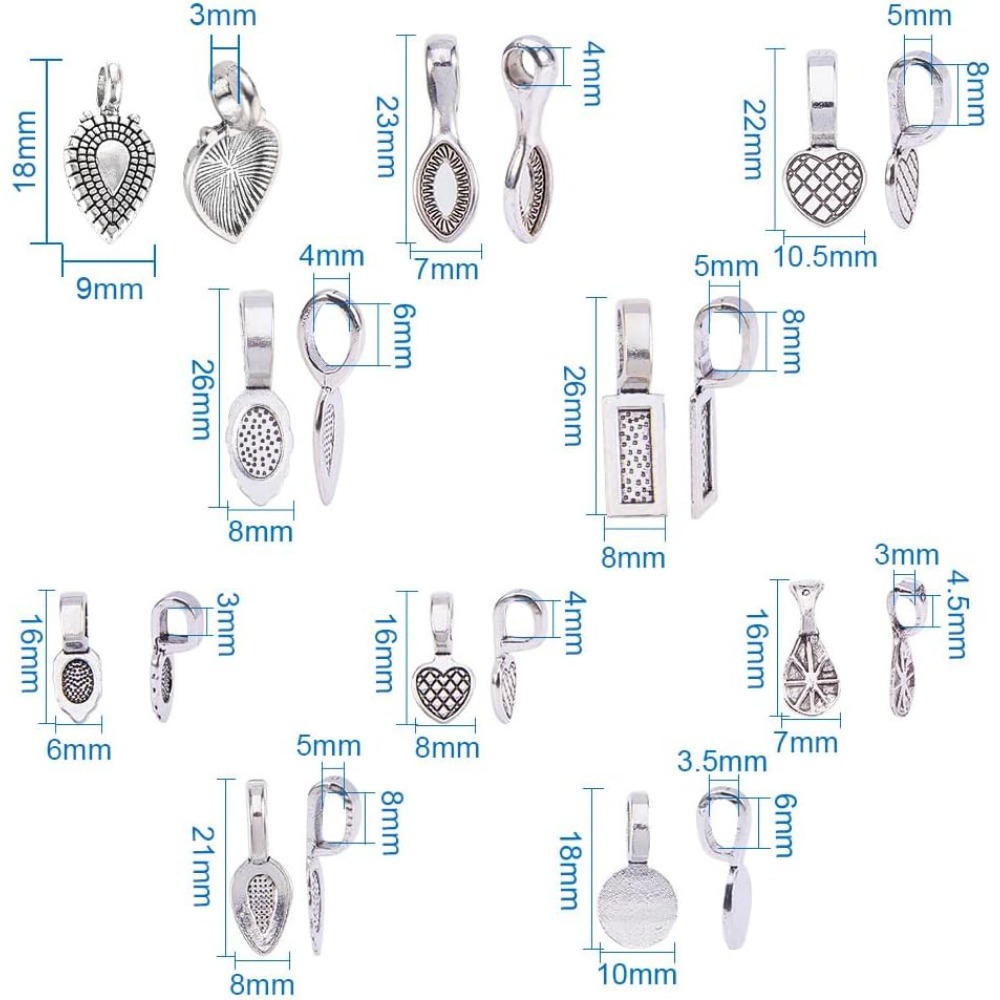 チベット銀合金接着剤フラットパッドベイル、イヤリングまたはス - Jewelry Making Silver のレビューと価格