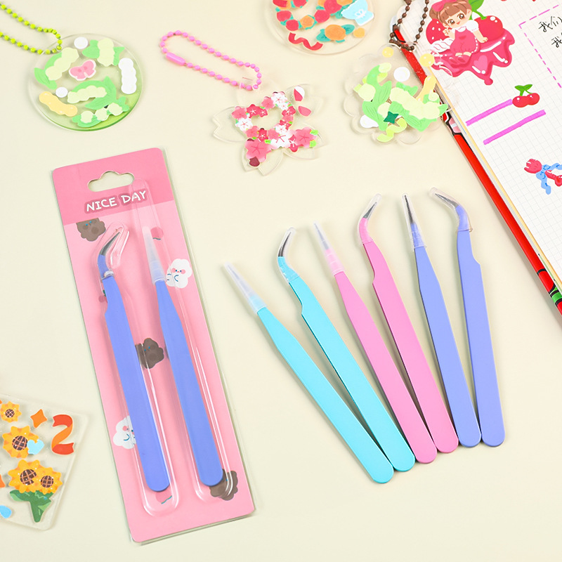 ピンセット6本セット - DIYスクラップブッキング、ジュエ - Jewelry Making Hand Tools のレビューと価格
