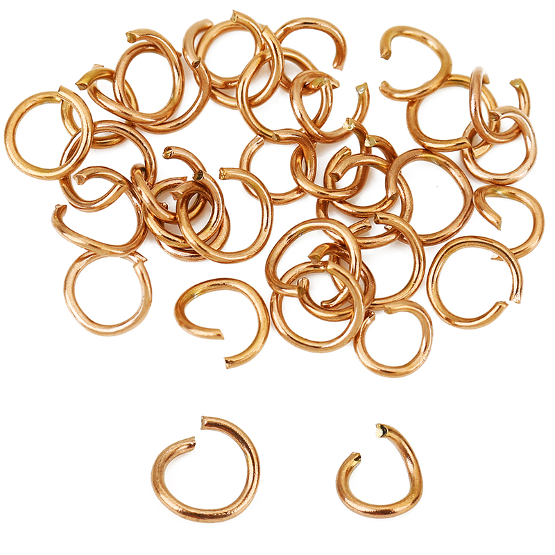 100個入り ローズゴールドメッキ ステンレス製 オープンジ - Jewelry Making Closed Jump Rings のレビューと価格