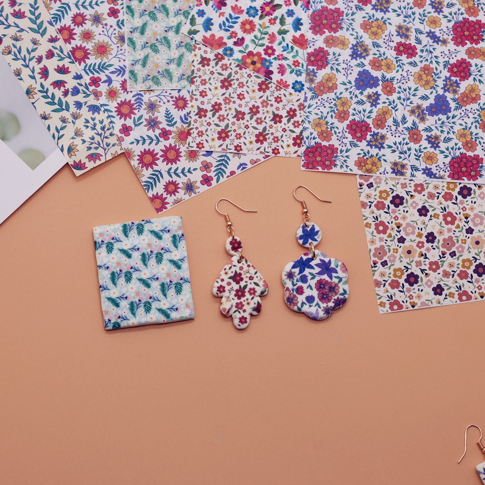 SNASAN DIY 豪華な花水彩転写紙ソフト陶器ポリマーク - Jewelry Making Degree のレビューと価格