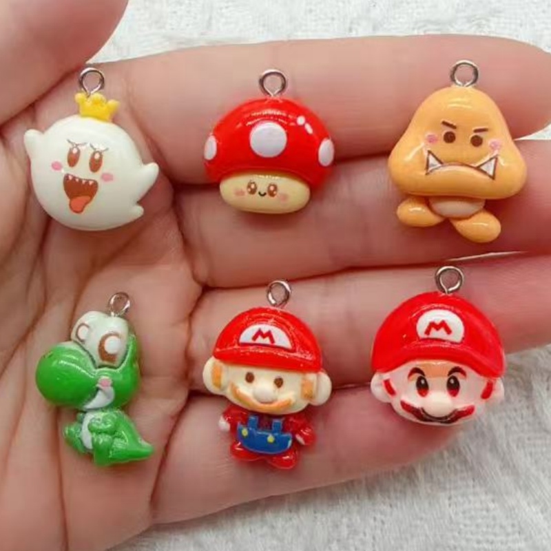 10個入り樹脂製漫画ペンダント、DIYジュエリー製作イヤリン - Jewelry Making Party のレビューと価格