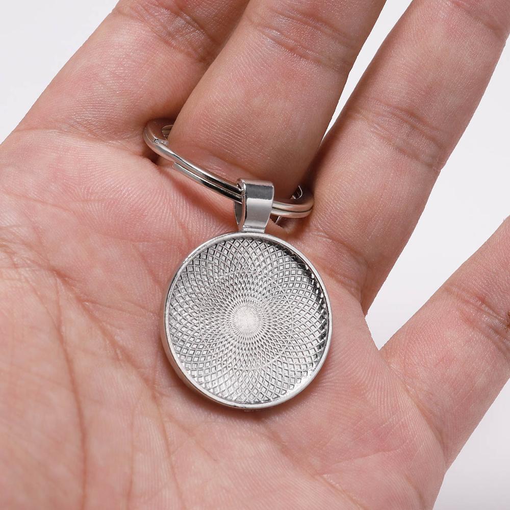 5 ピース/ロット 25 ミリメートルキーホルダーペンダント - Pendant Blank Bezel のレビューと価格