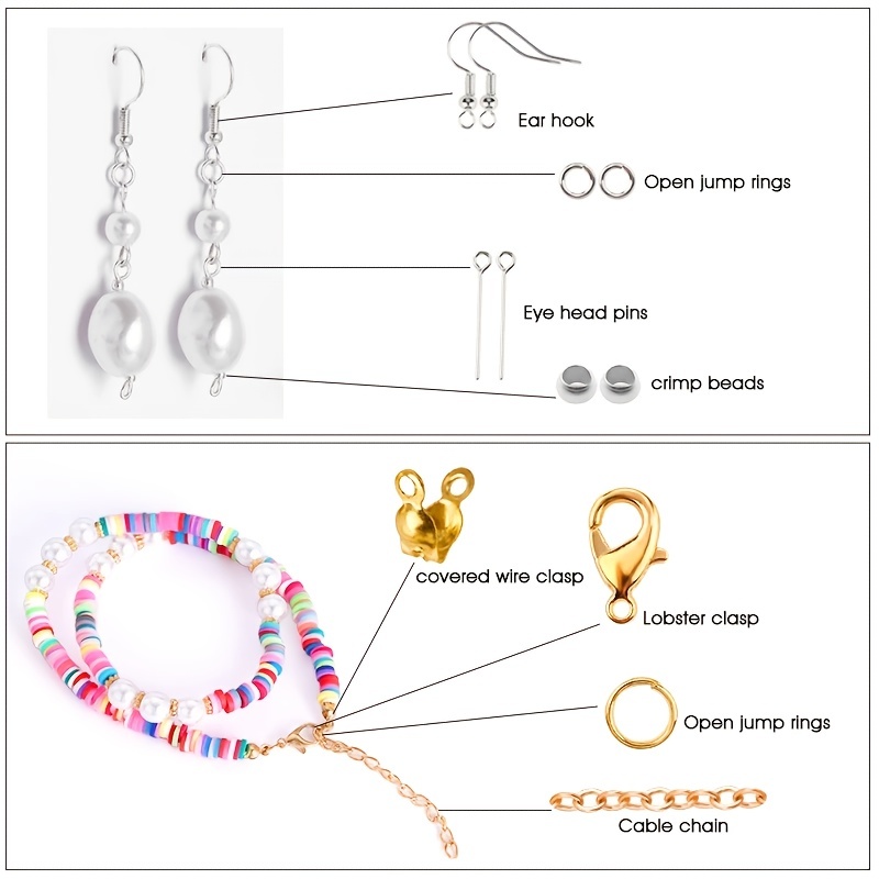 1420個入り 1箱 ジュエリーパーツセット イヤリング製作 - Jewelry Making Earring Supplies のレビューと価格