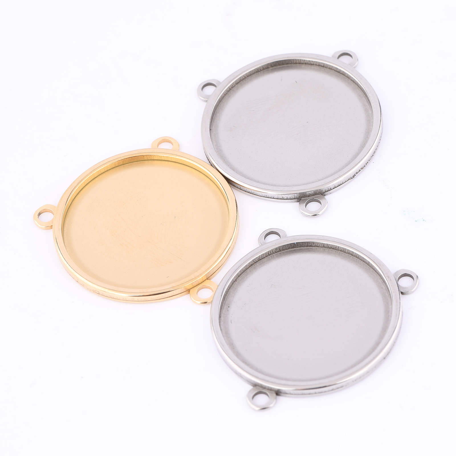 5個入り ステンレス製 金メッキ 16mm 18mm 20m - Pendant Blank Bezel のレビューと価格